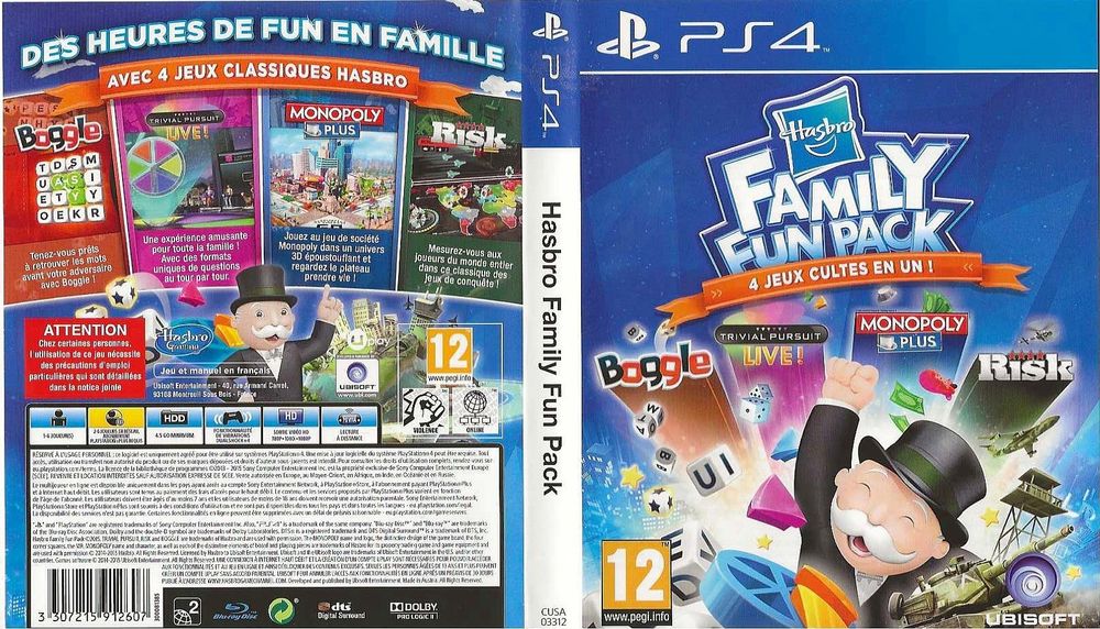 jeu ps4 family fun pack Consoles et jeux vidéos