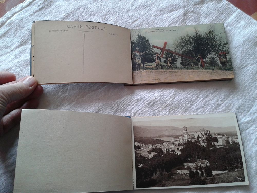 Carnets de cartes postales Notre Dame de Lourdes et Viviers 
