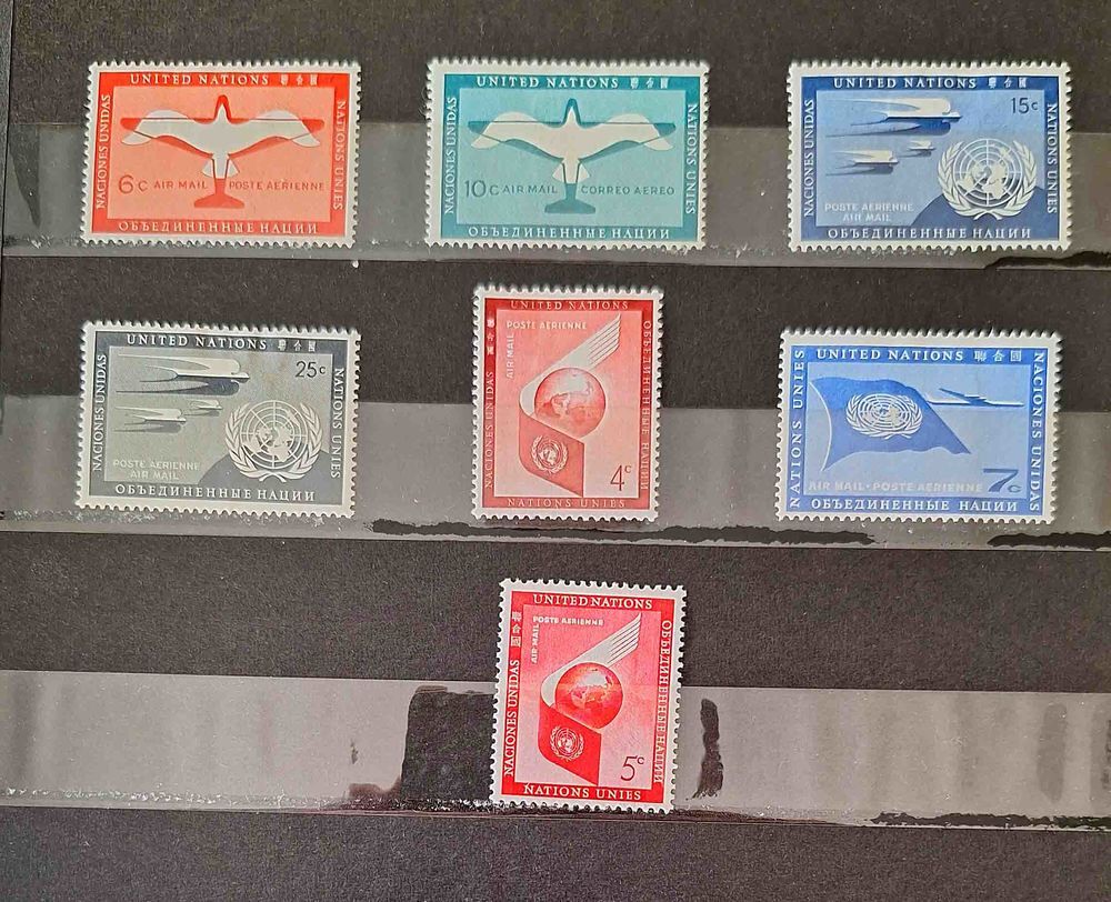 S&eacute;rie de timbres de collection des Nations Unies
