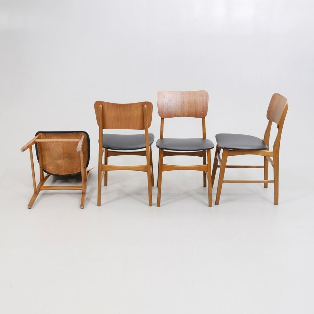Chaise scandinave en teck par Kofod Larsen Meubles
