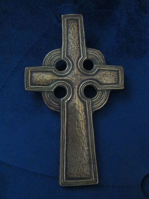 Grande croix celtique bronze Toulhoat 52 Herblay (95)