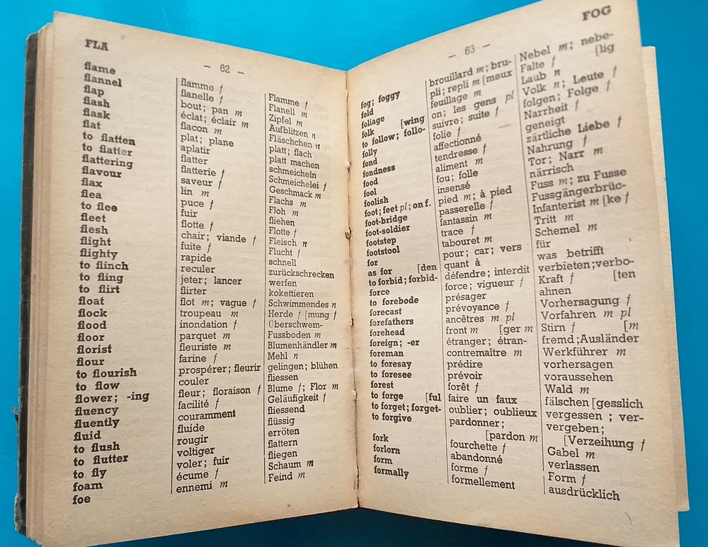 Dictionnaire Fran&ccedil;ais-Anglais-Allemand En 3 Parties Livres et BD