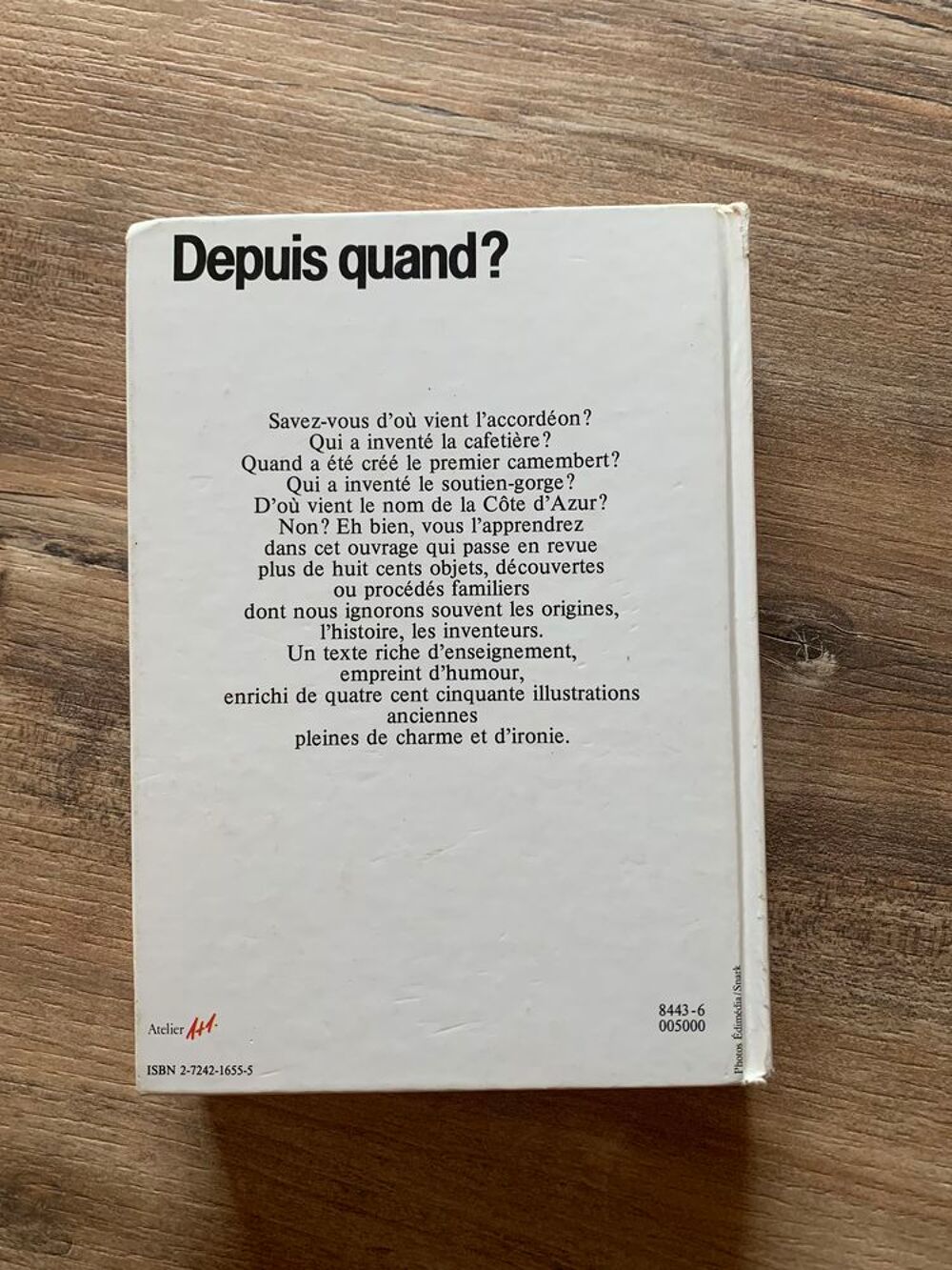 Livre " Depuis quand ? le dictionnaire des i Livres et BD