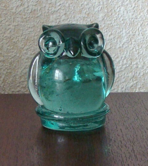 Chouette en verre / presse papier 5 Antony (92)
