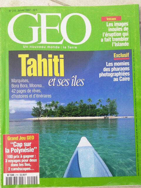 GEO N215 Janvier 97 Tahiti et ses les 0 Arros-de-Nay (64)