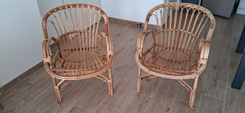 2 petits fauteuils en rotin La Bernerie-en-Retz (44)