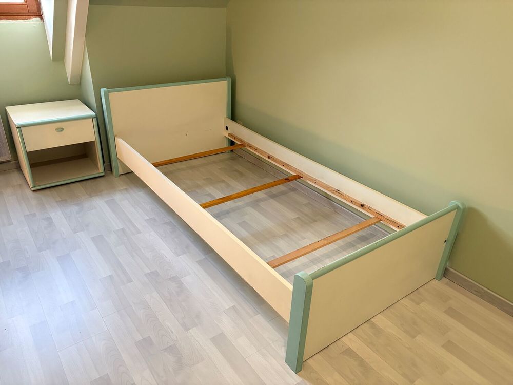Ensemble Lit 90 X 200 et chevet Meubles