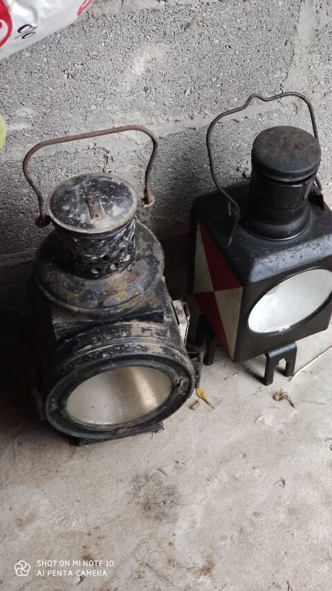Lampe cheminot ancienne 80 Dammarie-les-Lys (77)