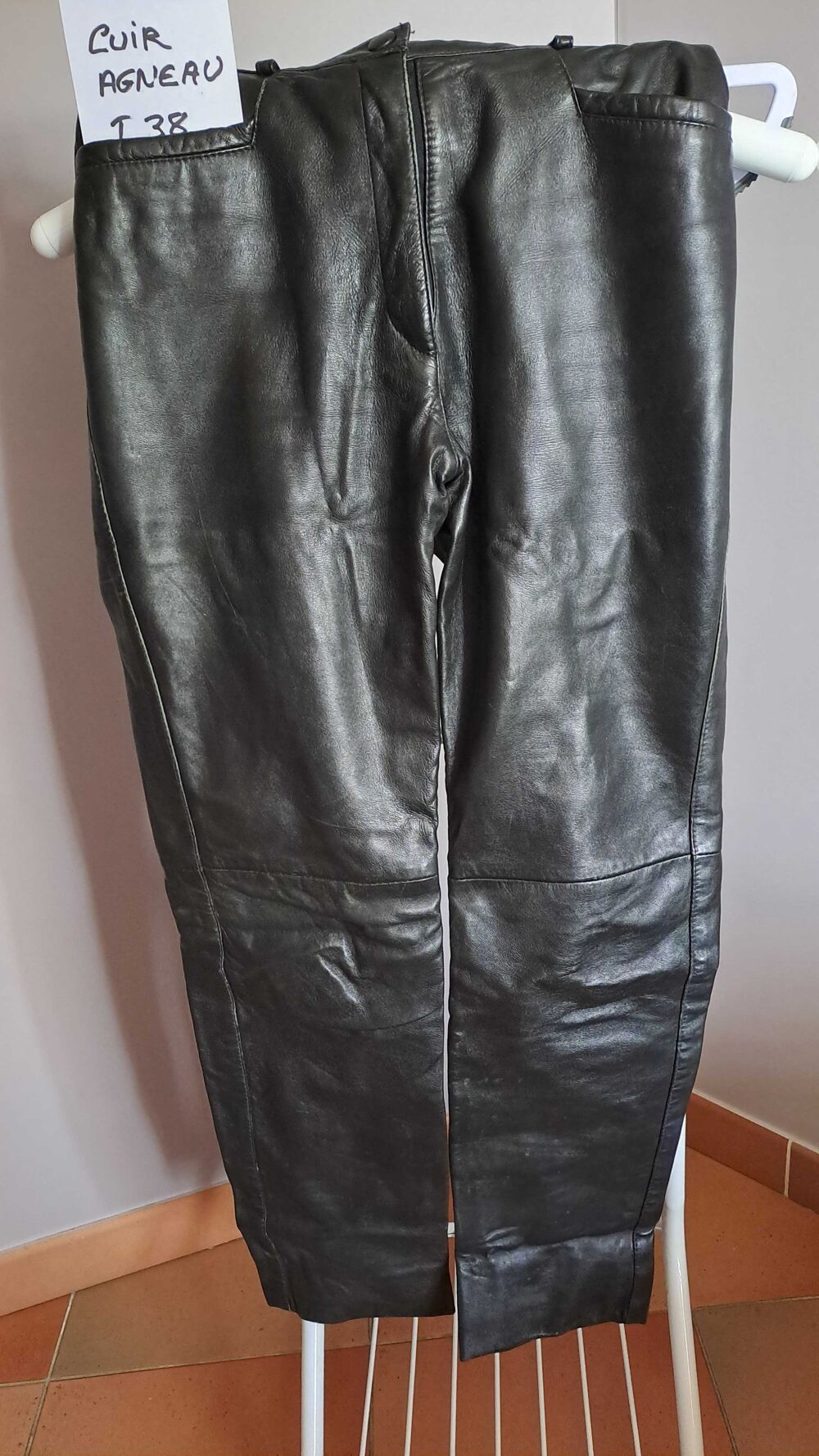 pantalon cuir agneau Vêtements
