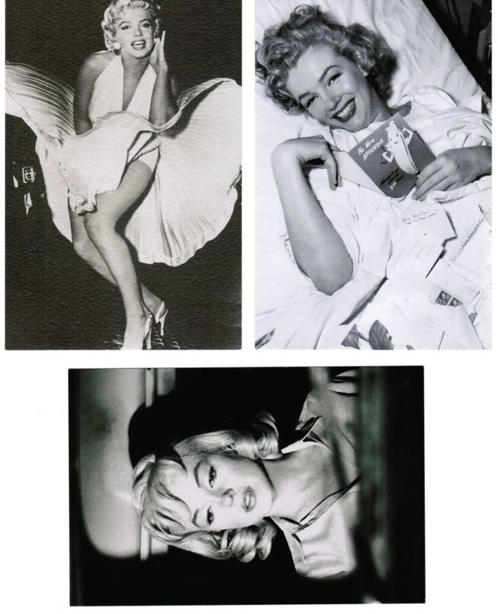 Lot 6 Cartes Postales Marilyn Monroe 