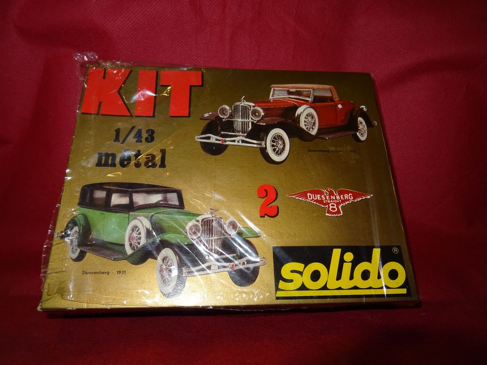 SOLIDO 5403 RARE KIT M&Eacute;TAL 2 DUESENBERG EN BOITE SCELL&Eacute;E Jeux / jouets