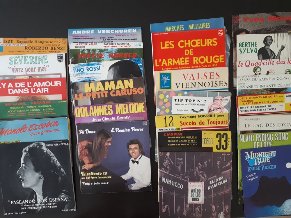 DISQUES VINYLES 45 TOURS CD et vinyles