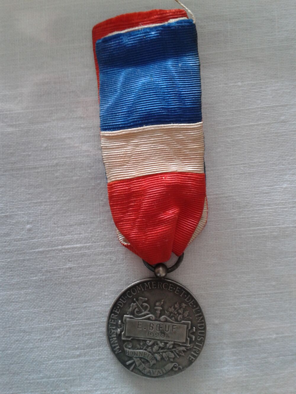 M&eacute;daille Minist&egrave;re du commerce et de l'industrie 1920 