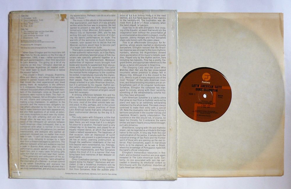 LP Duke ELLINGTON : Latin american suite - Fantasy 8419 CD et vinyles