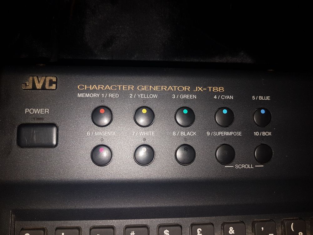 Character Generator JVC JX-T88 Photos/Video/TV