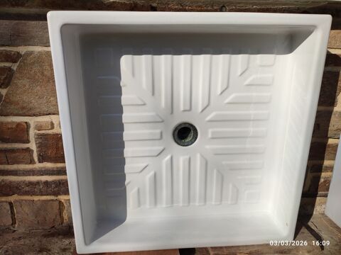 Bac �vier c�ramique blanc carr� 10 Limoges (87)