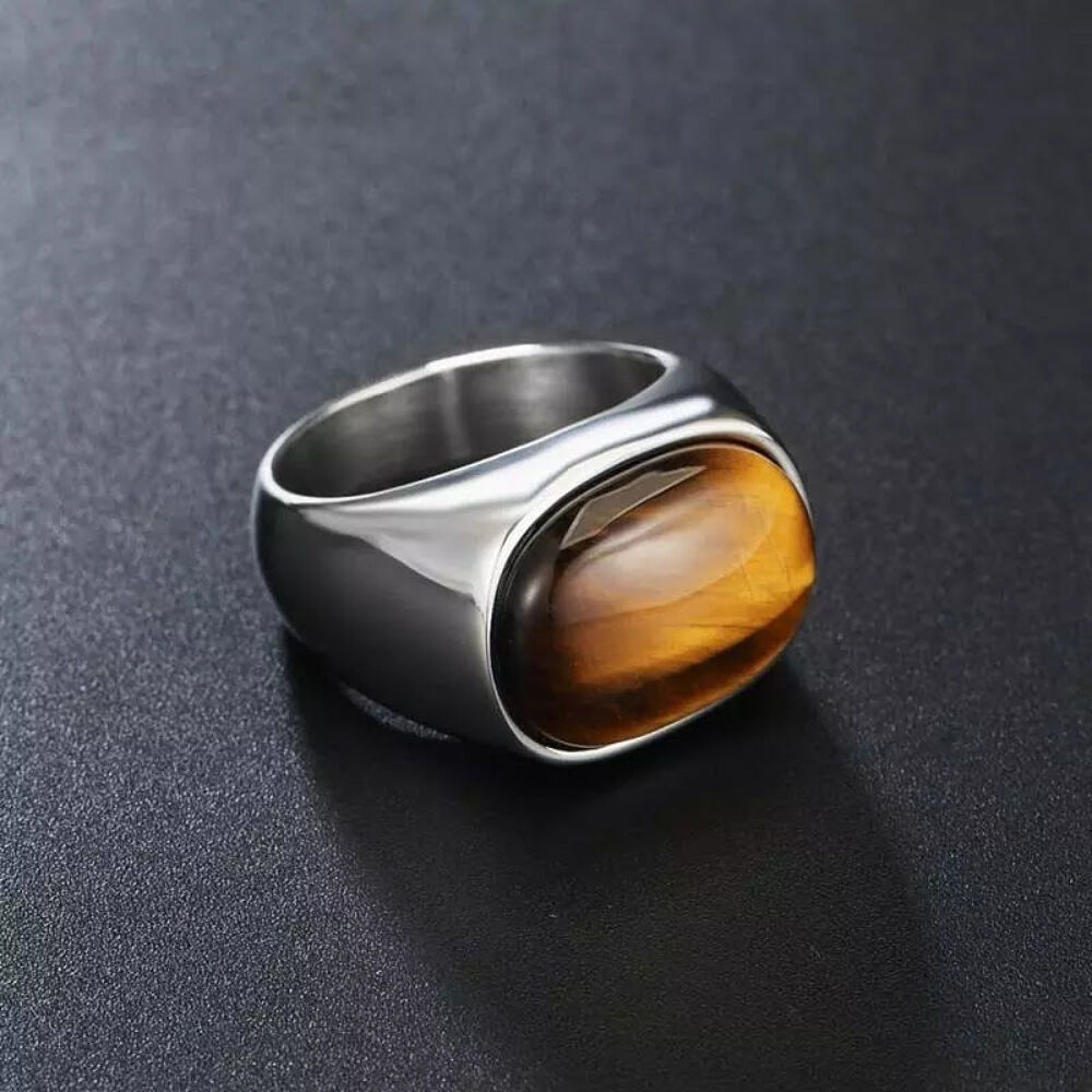 Bague Homme oeil du Tigre Bijoux et montres