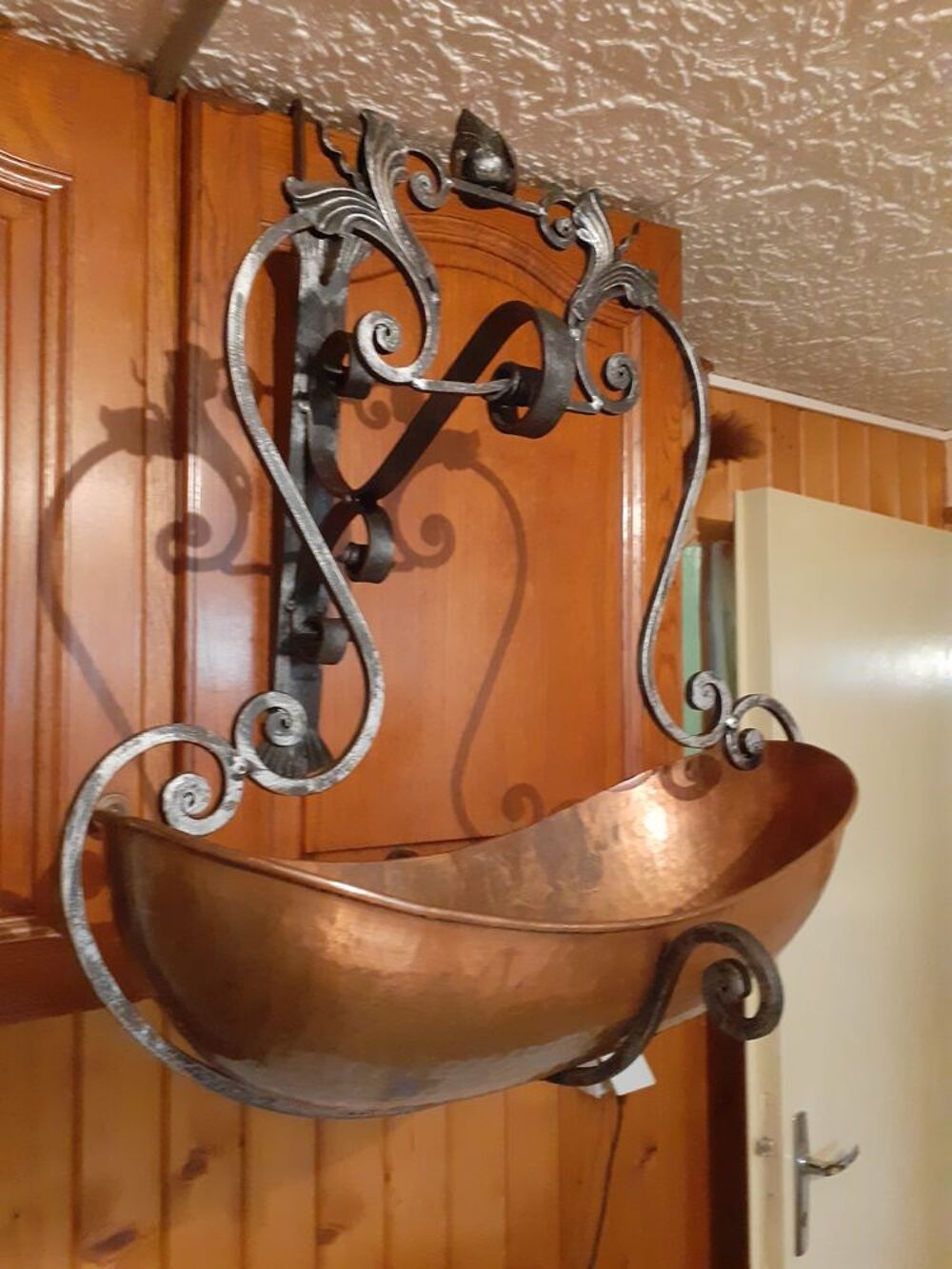 JARDINIERE A SUSPENDRE EN CUIVRE Décoration