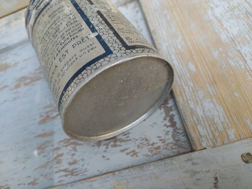 Ancienne Boite Publicitaire Banania T&ocirc;le Aluminium 
