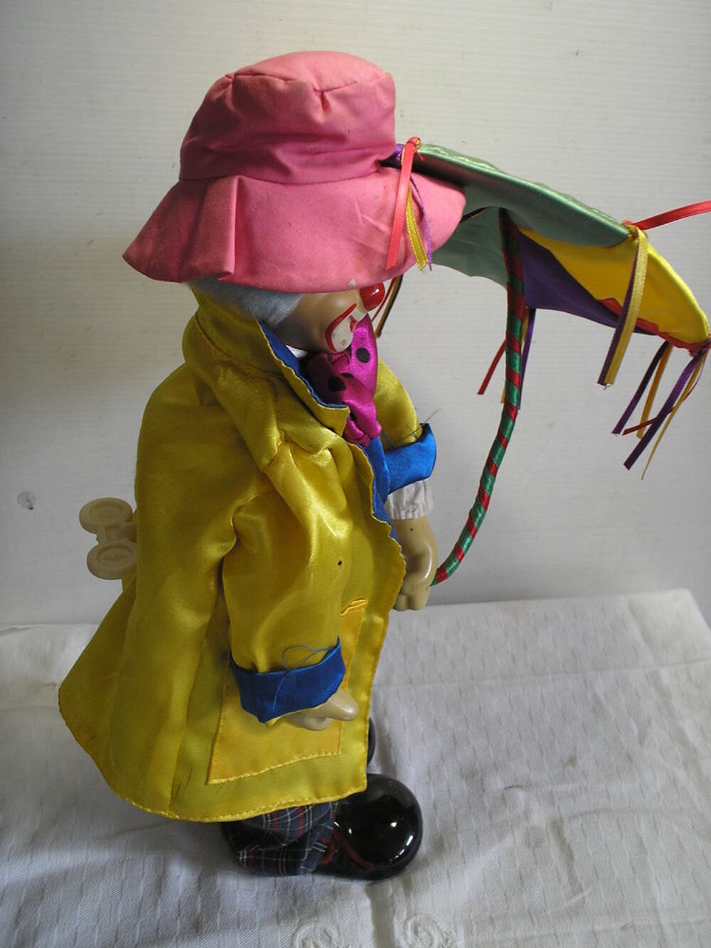 CLOWN MUSICAL ANCIEN MECANIQUE A CLEF Jeux / jouets