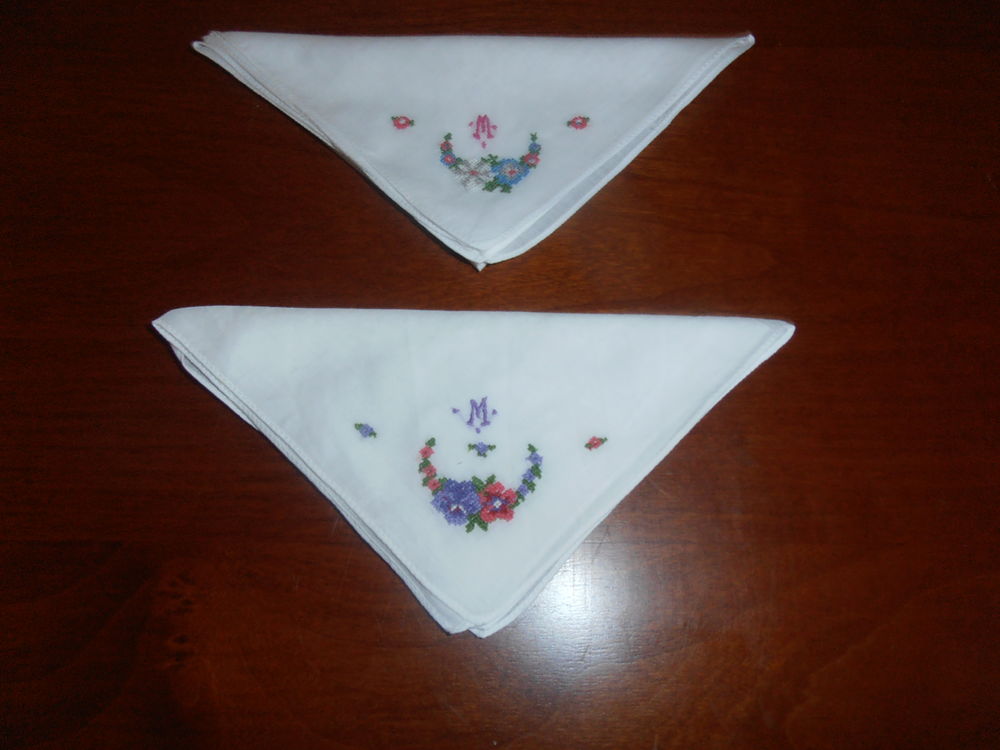 Mouchoirs broderie 2 (79) Vêtements