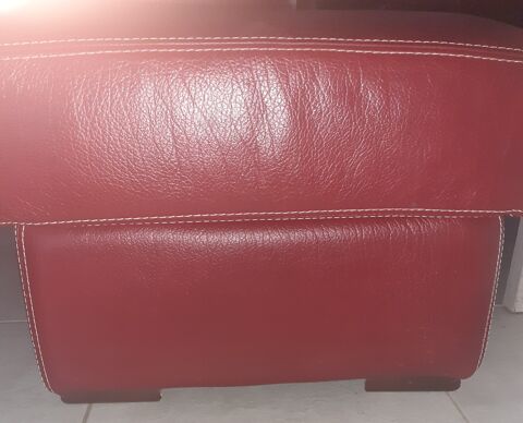 Pouf fixe cuir de Buffle 80 Pr�serville (31)