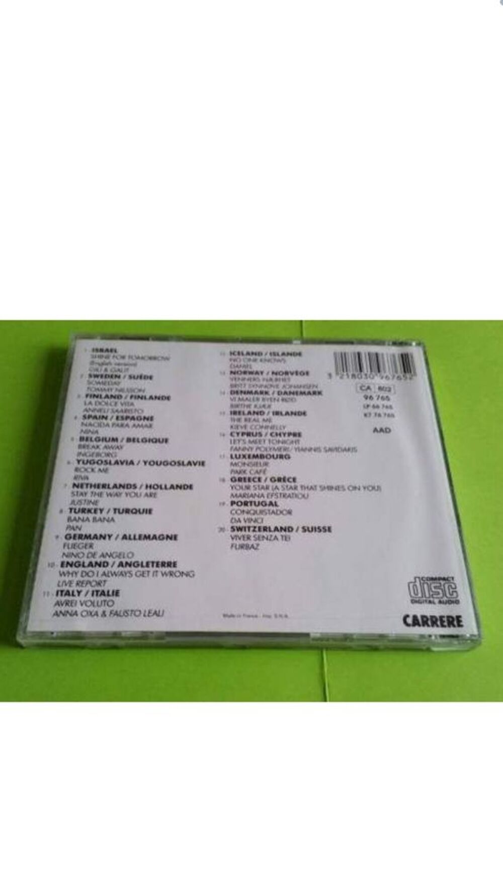 EUROVISION CONTEST 89 CD et vinyles