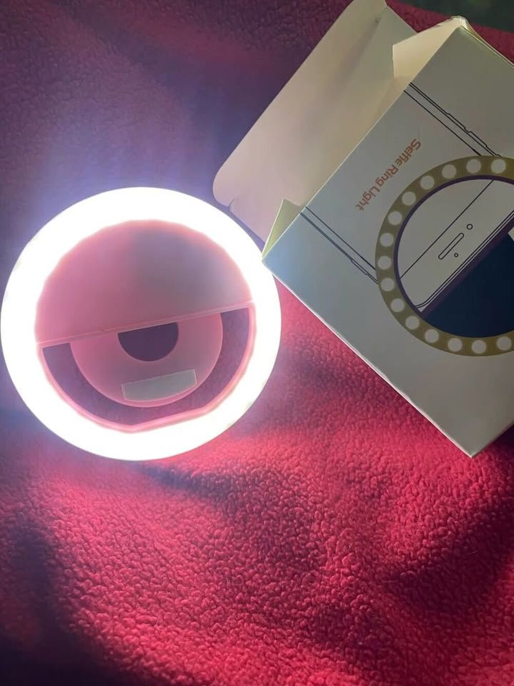 Anneau lumineux LED pour Selfie et Vid&eacute;os 
Téléphones et tablettes