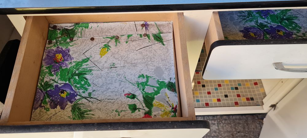 Meuble bas de cuisine vintage Formica Meubles