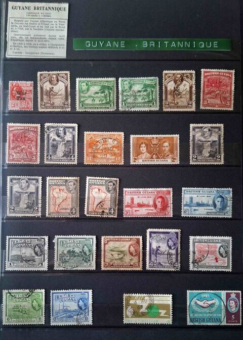 S�rie de timbres de collection de Guyane Britannique 70 Gap (05)