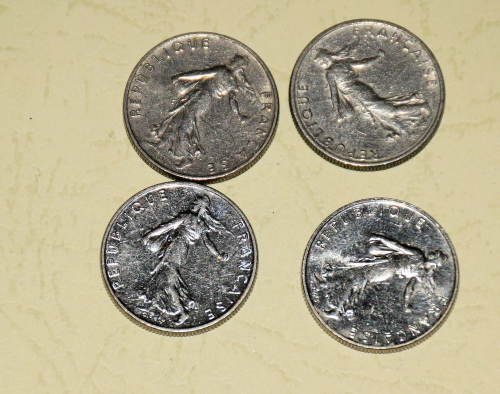 Lot 4 Pi&egrave;ces 50 centimes Semeuse - Roty 