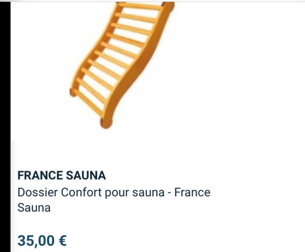 Sauna infra rouge 2/3 personnes de France Sauna radio C.D. Meubles