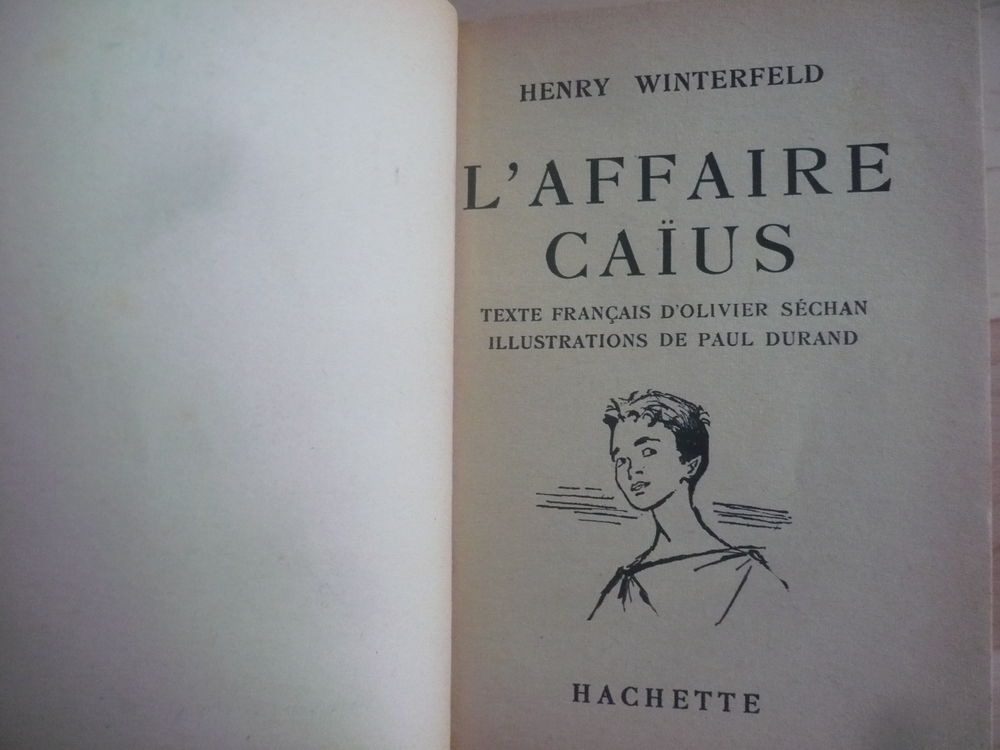 L'AFFAIRE CA&Iuml;US de Henry WINTERFELD (1955) Livres et BD