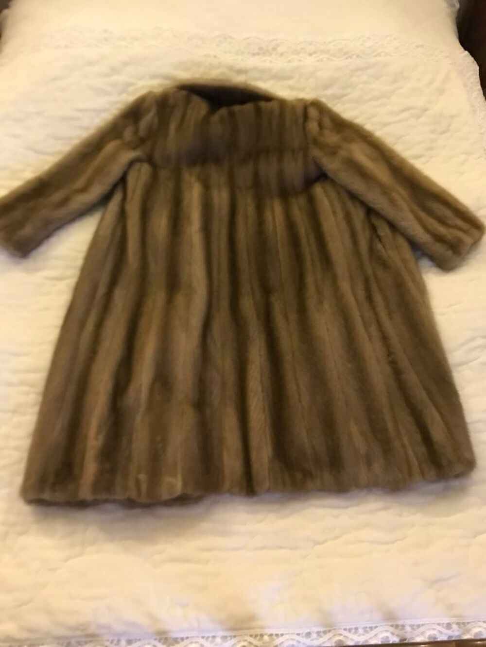 Manteau long fourrure vison Vêtements