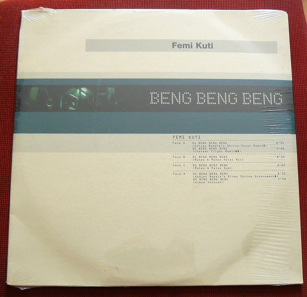 45t Maxi Femi KUTI : Beng Beng Beng - Barclay 563147 - 1998 CD et vinyles