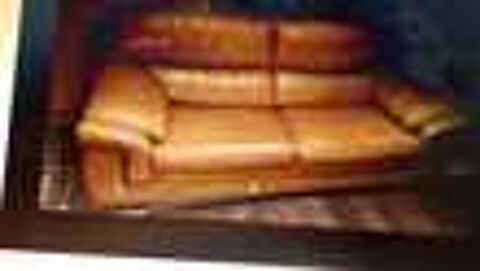 CANAPE CUIR COULEUR HAVANE Meubles