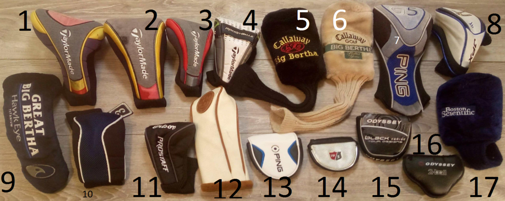 Couvres Drivers, Couvres Bois &amp; Putters de Golf Sports