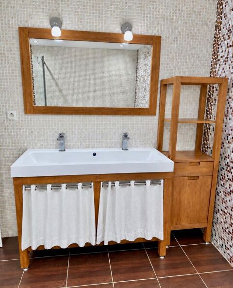 Ensemble de salle de bains en frêne rénové 450 Beauchastel (07)