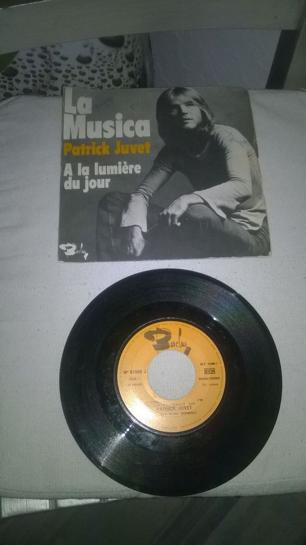 Vinyle 45 T Patrick Juvet
La Musica
1972
Excellent etat
CD et vinyles