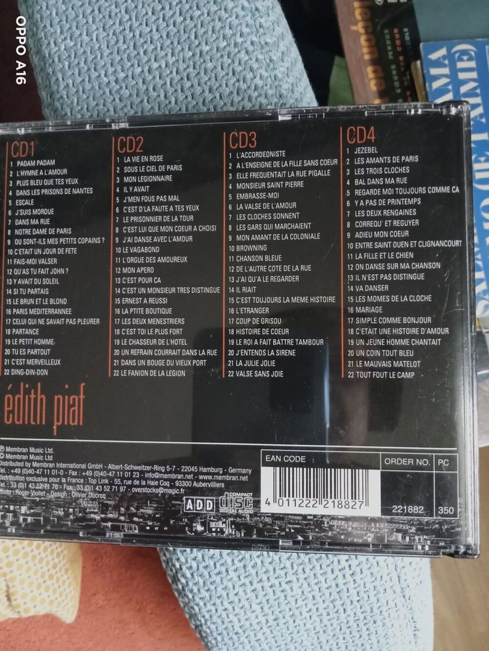 Coffret CD Souvenir Edith Piaf CD et vinyles