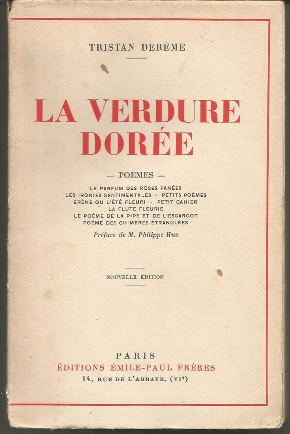 Tristan DEREME La verdure dor&eacute;e Livres et BD