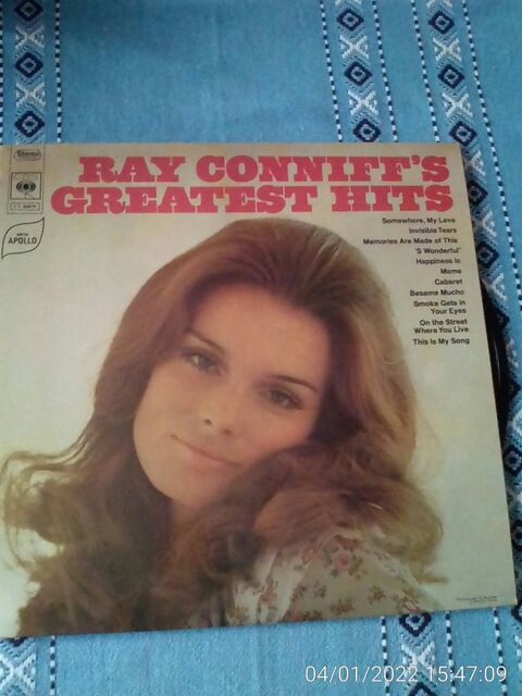 Vinyle 33T GREATEST HITS-RAY CONNIFFS 15 Cachan (94)
