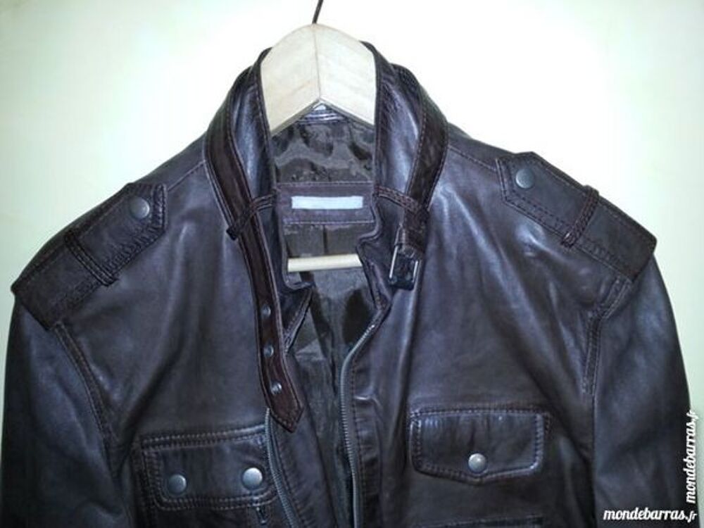 Veste homme en cuir d'agneau 3 Suisses Collection Vêtements