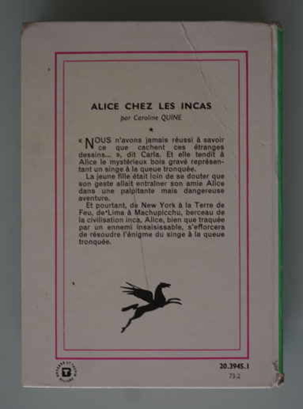 bibliotheque verte - alice chez les incas - 1973 Livres et BD