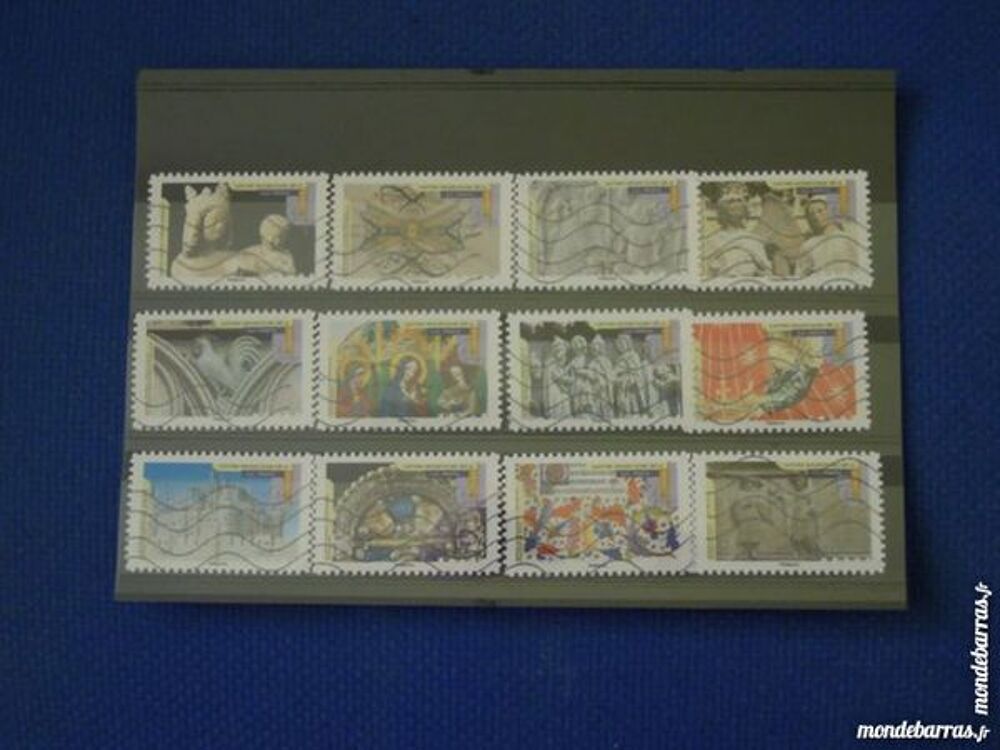 LOT 22-23-24 TIMBRES FRANCE OBLITERES AUTO ADH&Eacute;SIFS 