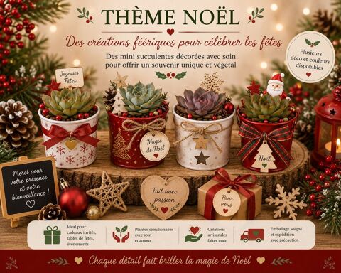 Décorations fêtes cérémonies mariage baptême Noël... Luzay (79)