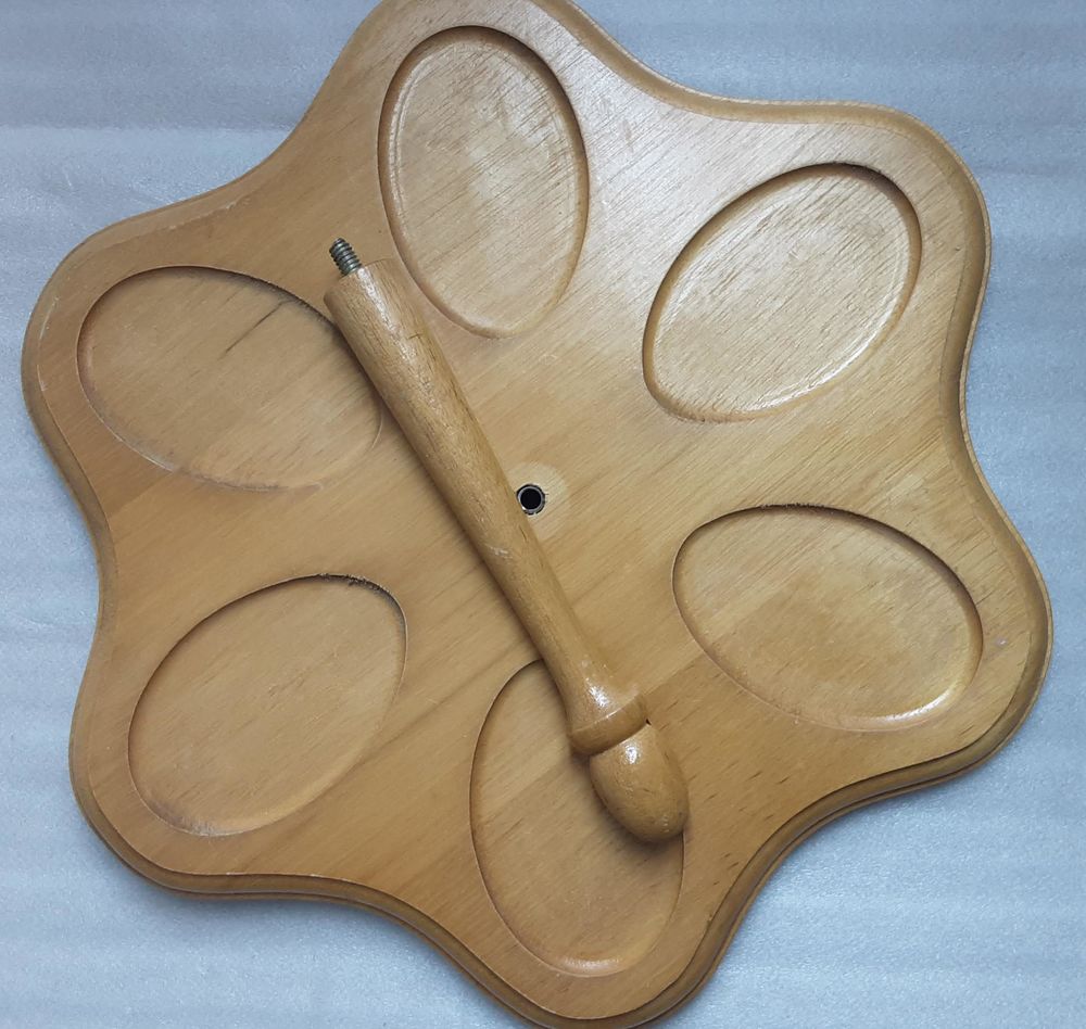 plateau de service en bois clair vernis Cuisine