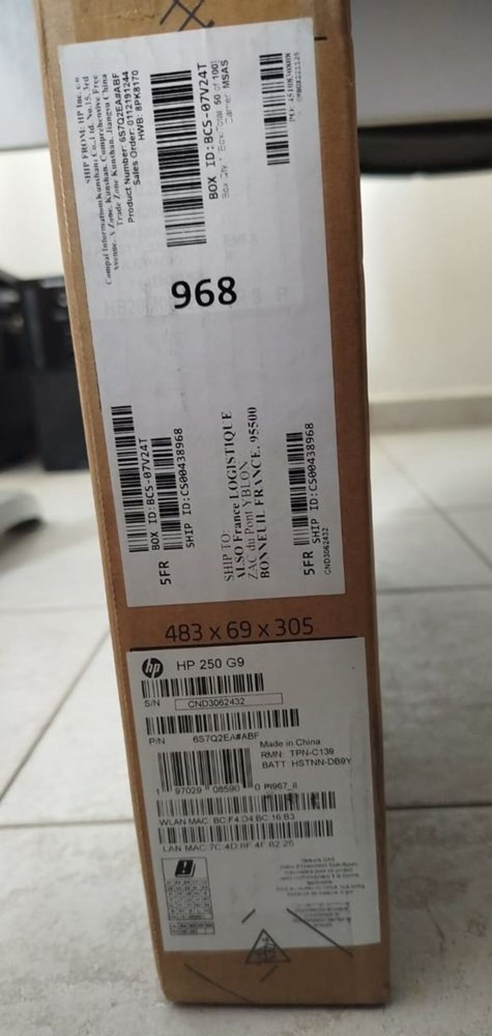 Ordinateur portable HP 250 G9 neuf en boite Matériel informatique