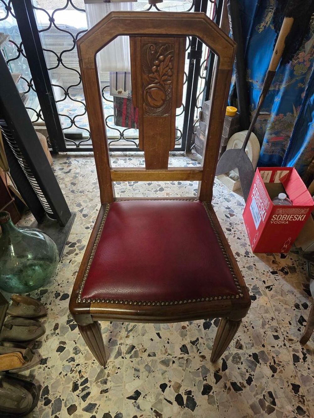 chaise+art+deco+en+parfait+&eacute;tat+y+compris+la+sellerie Meubles