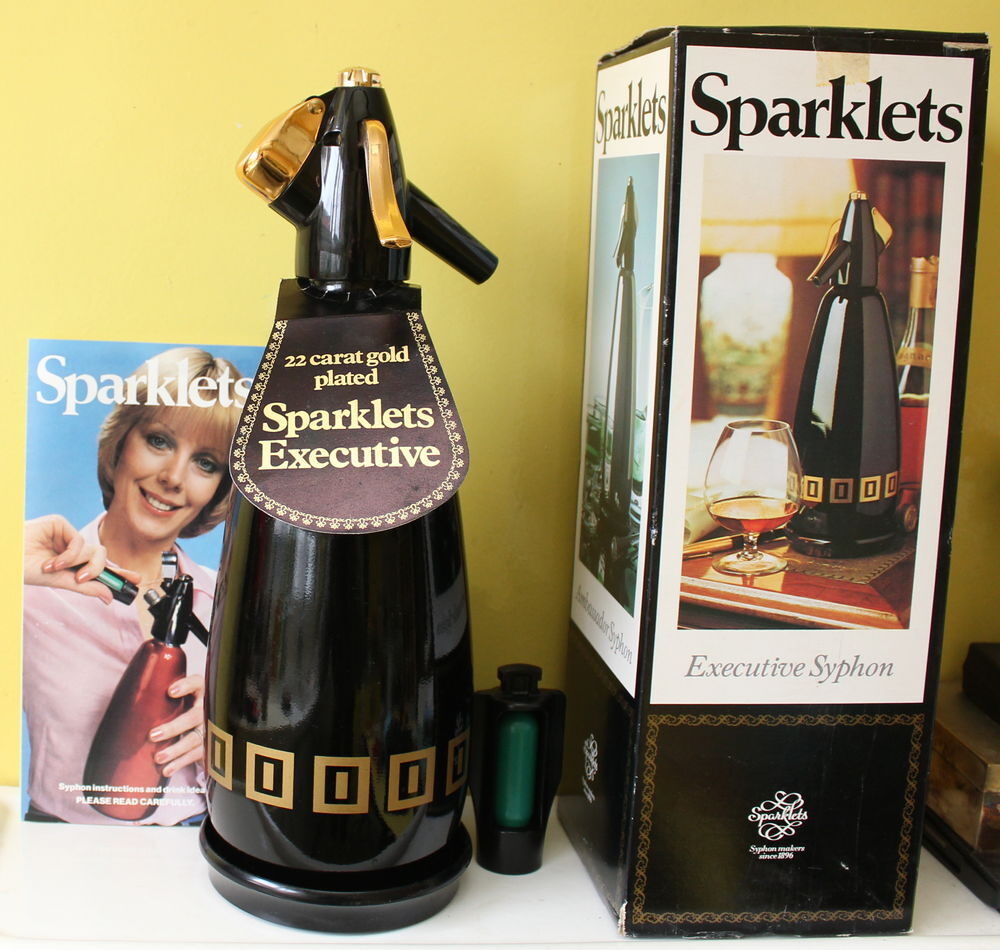 Siphon m&eacute;tal SPARKLETS vintage 70 neuf en boite Cuisine